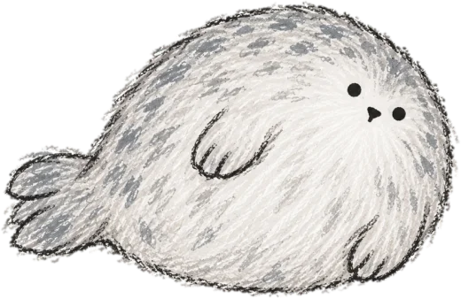 Chubby seal character